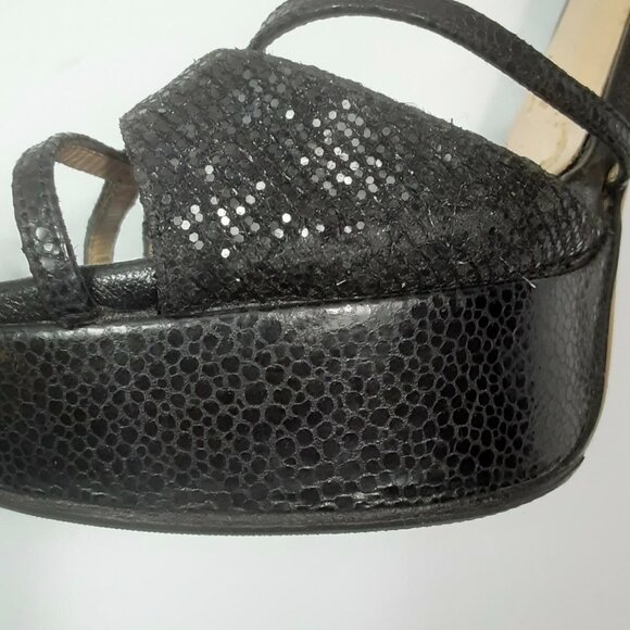 Jimmy Choo Women's Pumps Heels Black strappy - Picture 8 of 8